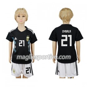 Completo Calcio Argentina Dybala 21 Bambino Divisa Trasferta Mondiali 2018